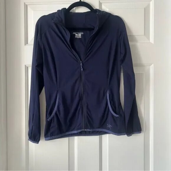 Arc'teryx Women's Soltera Full Zip Hoodie Jacket Purplish Blue Size Small - Picture 1 of 7